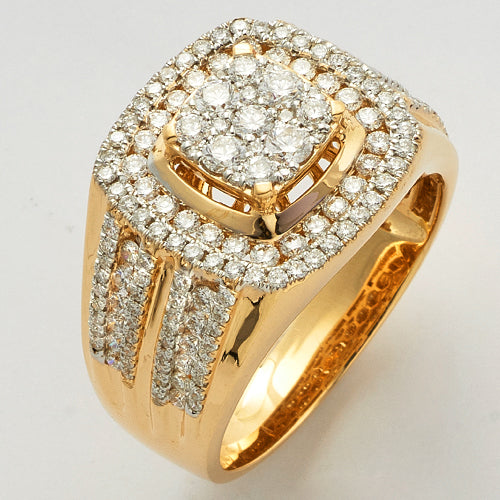 14KY 2.25CTW DIAMOND MENS RING