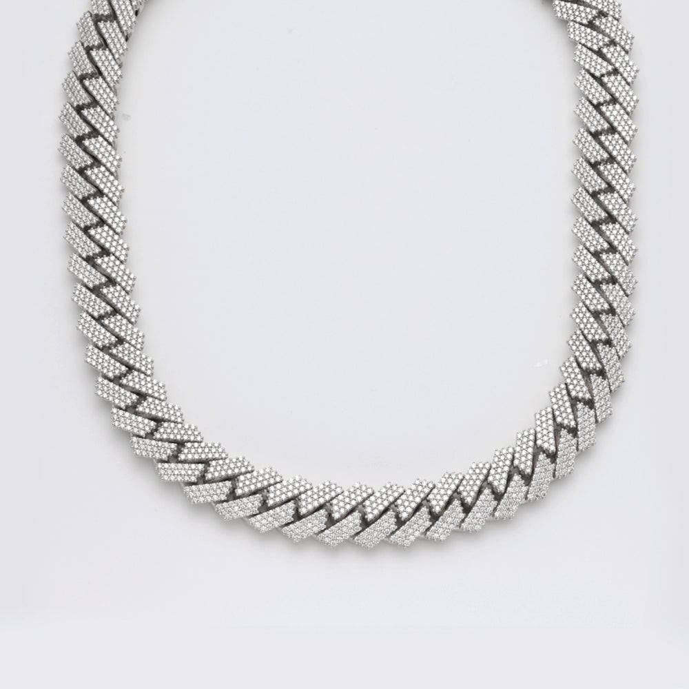 10KW 60.71CTW DIAMOND SQUARE LINK MIAMI CUBAN