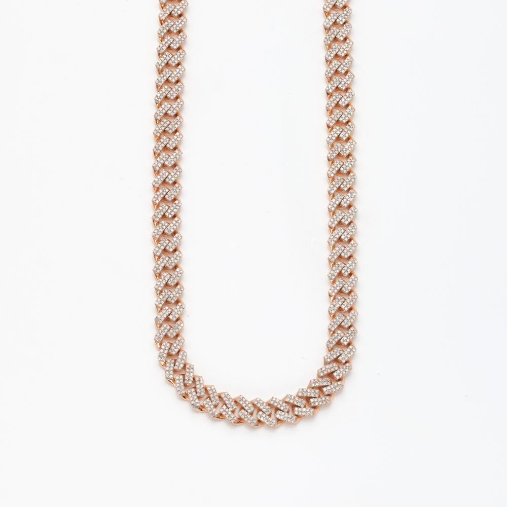 10KR 8.85CW DIAMOND SQUARE LINK MIAMI CUBAN CHAIN