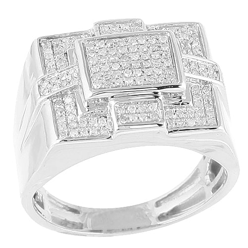 10KW 0.50CTW DIAMOND FANCY MENS RING
