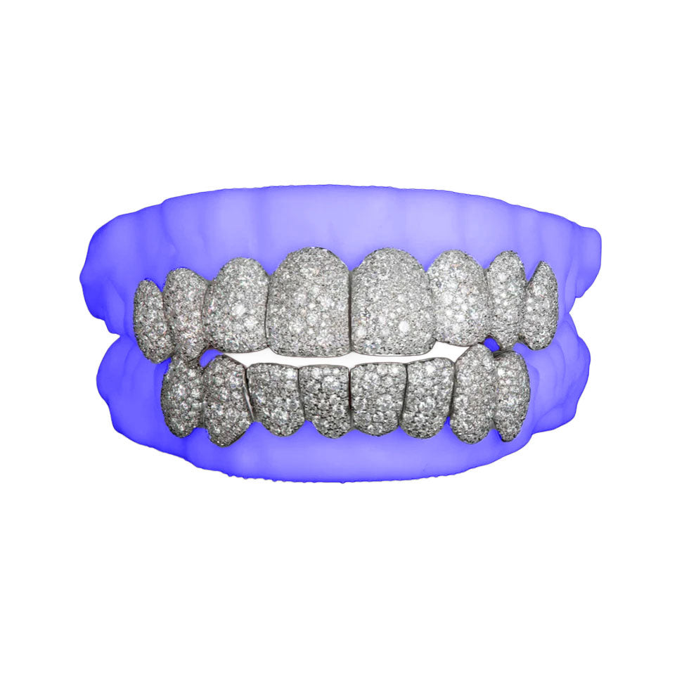 VVS MOISSANITE GALAXY SET GRILLZ (6 POINTER)