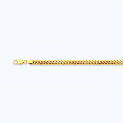 10K 3MM YELLOW GOLD HOLLOW MIAMI CUBAN 18" CHAIN NECKLACE (AVAILABLE IN LENGTHS 7" - 30")
