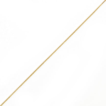 10K YELLOW GOLD DC ROLO  033 GAUGE 18" CHAIN NECKLACE (AVAILABLE IN LENGTHS 7" - 30")
