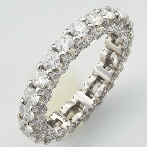 14KW 2.10CTW DIAMOND MACHINE SET ETERNITY BAND