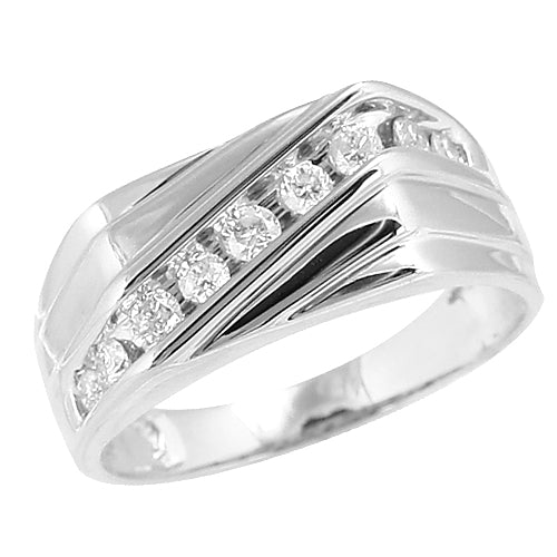 14KW 0.50CTW DIAMOND MEN'S RING
