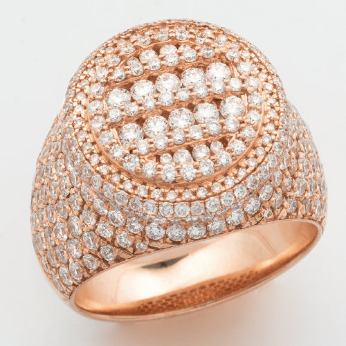 10KR 4.25CTW DIAMOND ROUND DOME RING