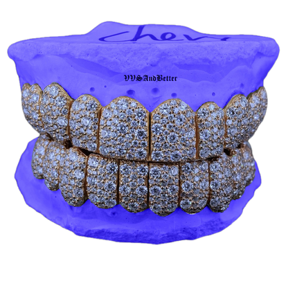 VVS MOISSANITE GALAXY SET GRILLZ (6 POINTER)
