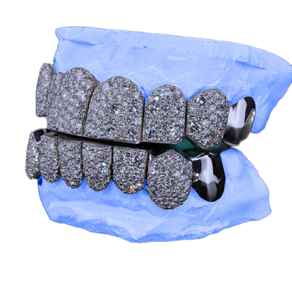 VVS LAB DIAMOND END CAP GALAXY SET GRILLZ (8 POINTER)