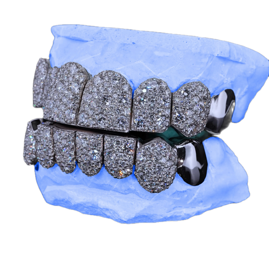 VVS LAB DIAMOND END CAP GALAXY SET GRILLZ (8 POINTER)