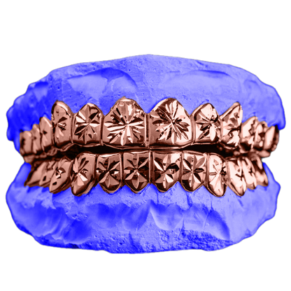 STARBURST CUT GRILLZ IN ROSE GOLD
