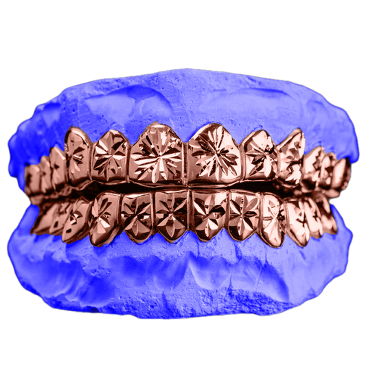 STARBURST CUT GRILLZ IN ROSE GOLD