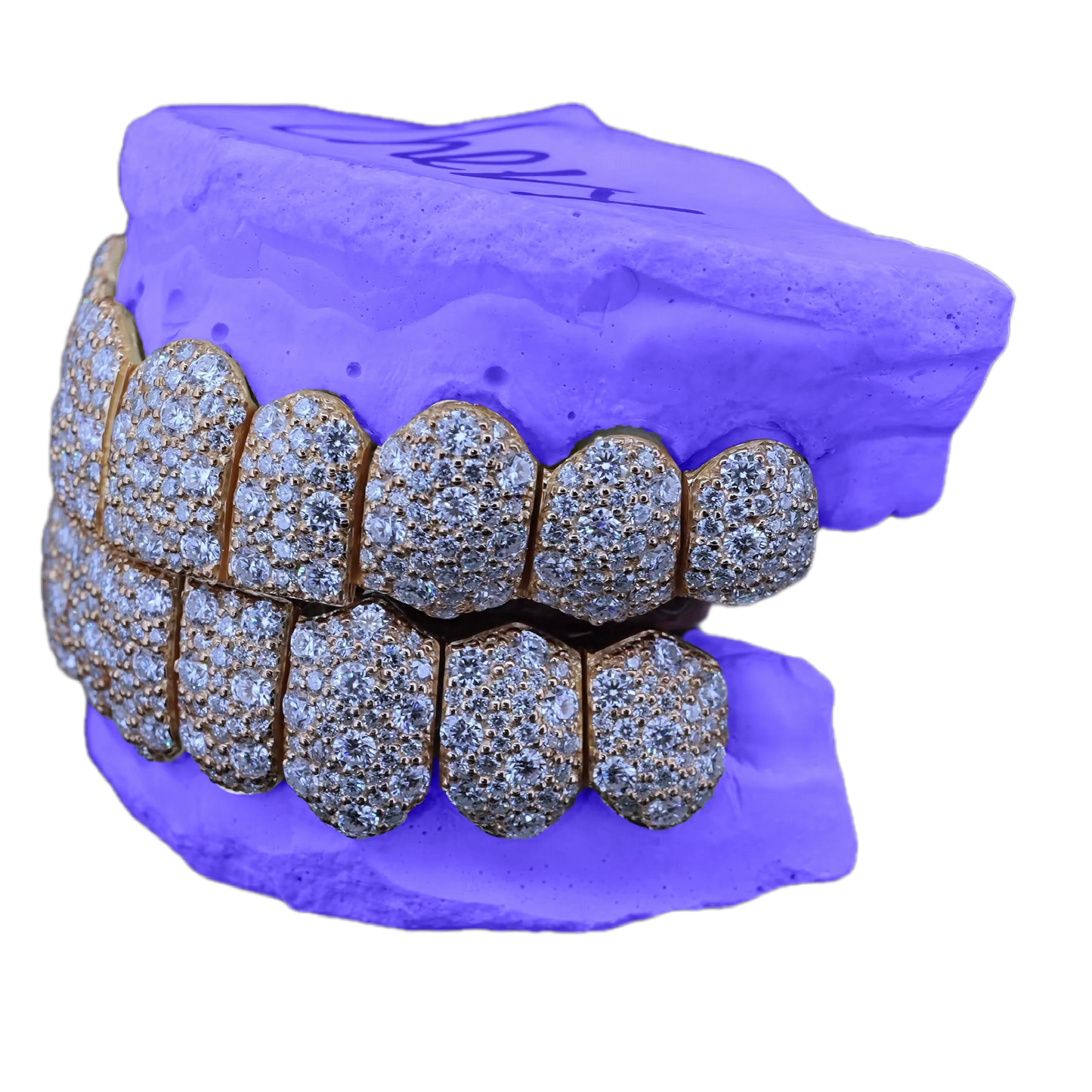 VVS MOISSANITE GALAXY SET GRILLZ (6 POINTER)