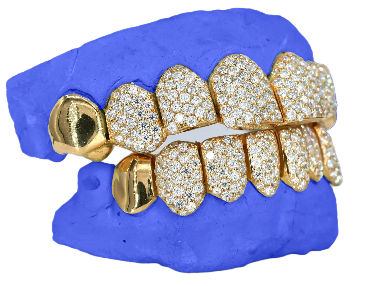 VVS MOISSANITE END CAP GRILLZ