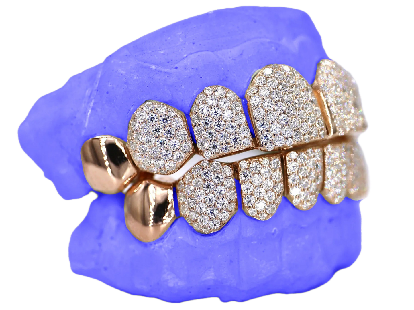 VVS MOISSANITE END CAP GRILLZ
