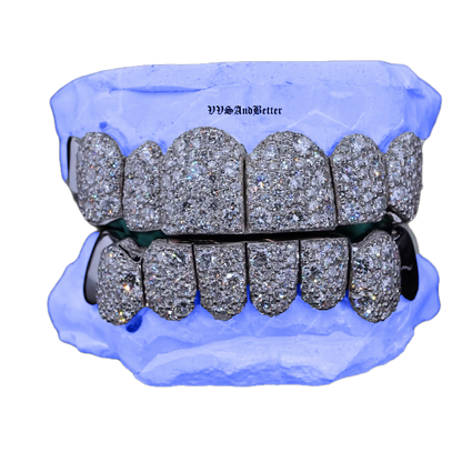 VVS LAB DIAMOND END CAP GALAXY SET GRILLZ (8 POINTER)