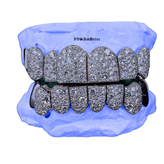 VVS LAB DIAMOND END CAP GALAXY SET GRILLZ (8 POINTER)