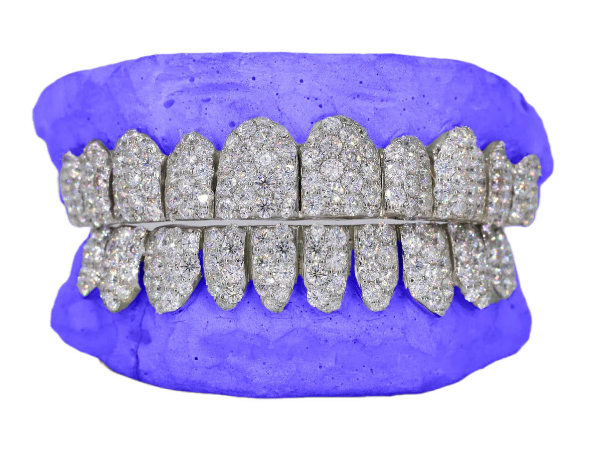 JUMBO (6 POINTER) LAB DIAMOND GRILLZ