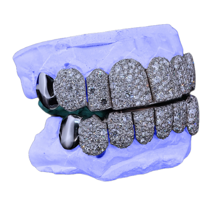 VVS LAB DIAMOND END CAP GALAXY SET GRILLZ (8 POINTER)