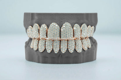 CUSTOM CVD VVS LAB DIAMOND GRILLZ (FOUR TEETH)