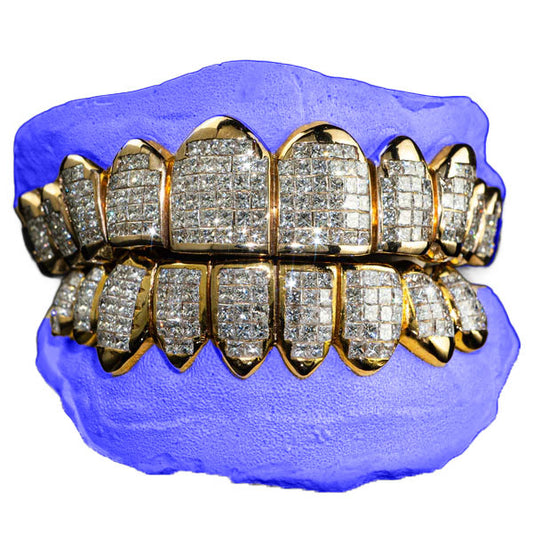 CUSTOM INVISIBLE SET GRILLZ (LAB DIAMOND)