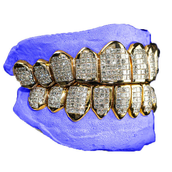 CUSTOM INVISIBLE SET GRILLZ (LAB DIAMOND)